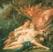Francois Boucher Jupiter in the Guise of Diana and the Nymph Callisto Spain oil painting artist